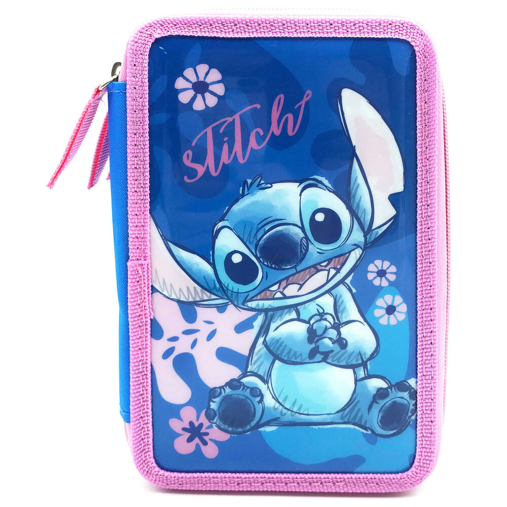 Estojo triplo para lápis Stitch da Disney