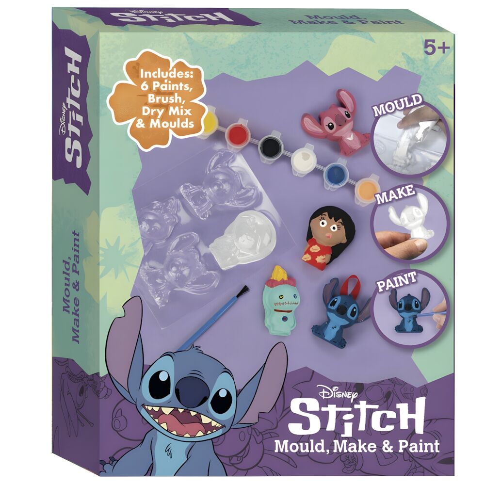 Conjunto de gesso do Stitch da Disney para moldagem e pintura.