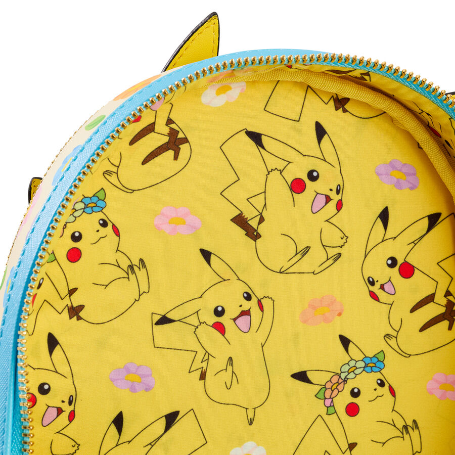 Mochila Floral Pikachu Pokemon Loungefly