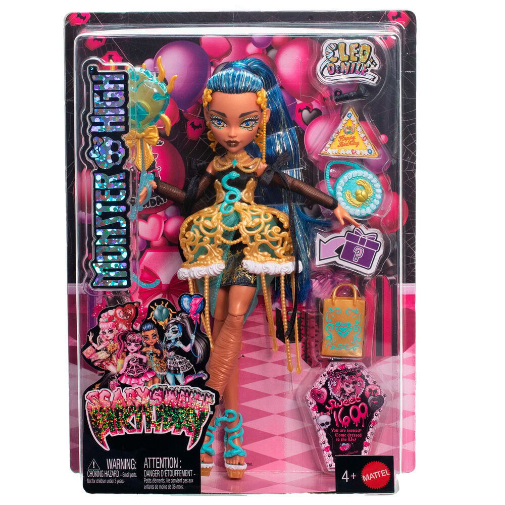 Boneca Cleo De Nile Scary Sweet Birthday 1600 Monster High