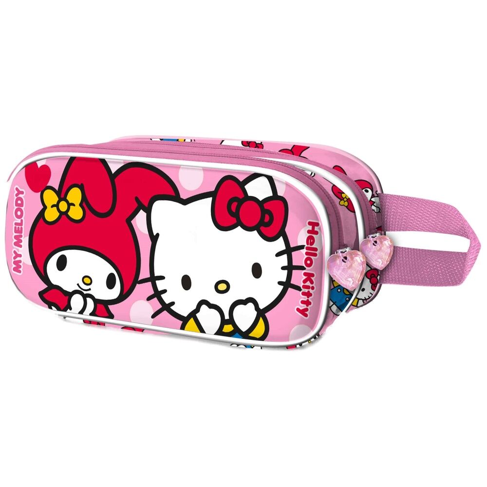 Estuche 3D Lovely Hello Kitty and Friends doble