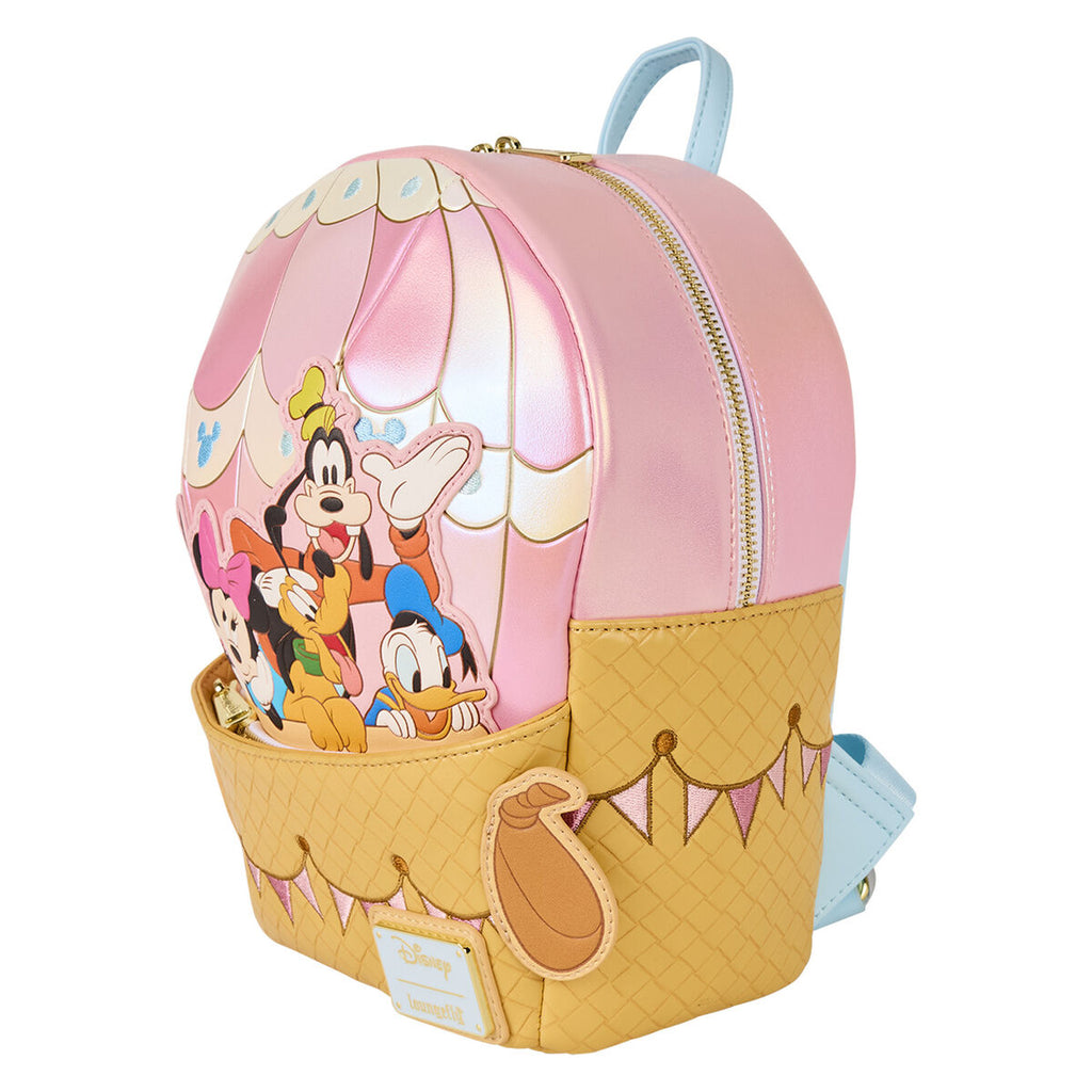 Mochila con forma de globo aerostático Mickey & Friends Disney Loungefly 26cm