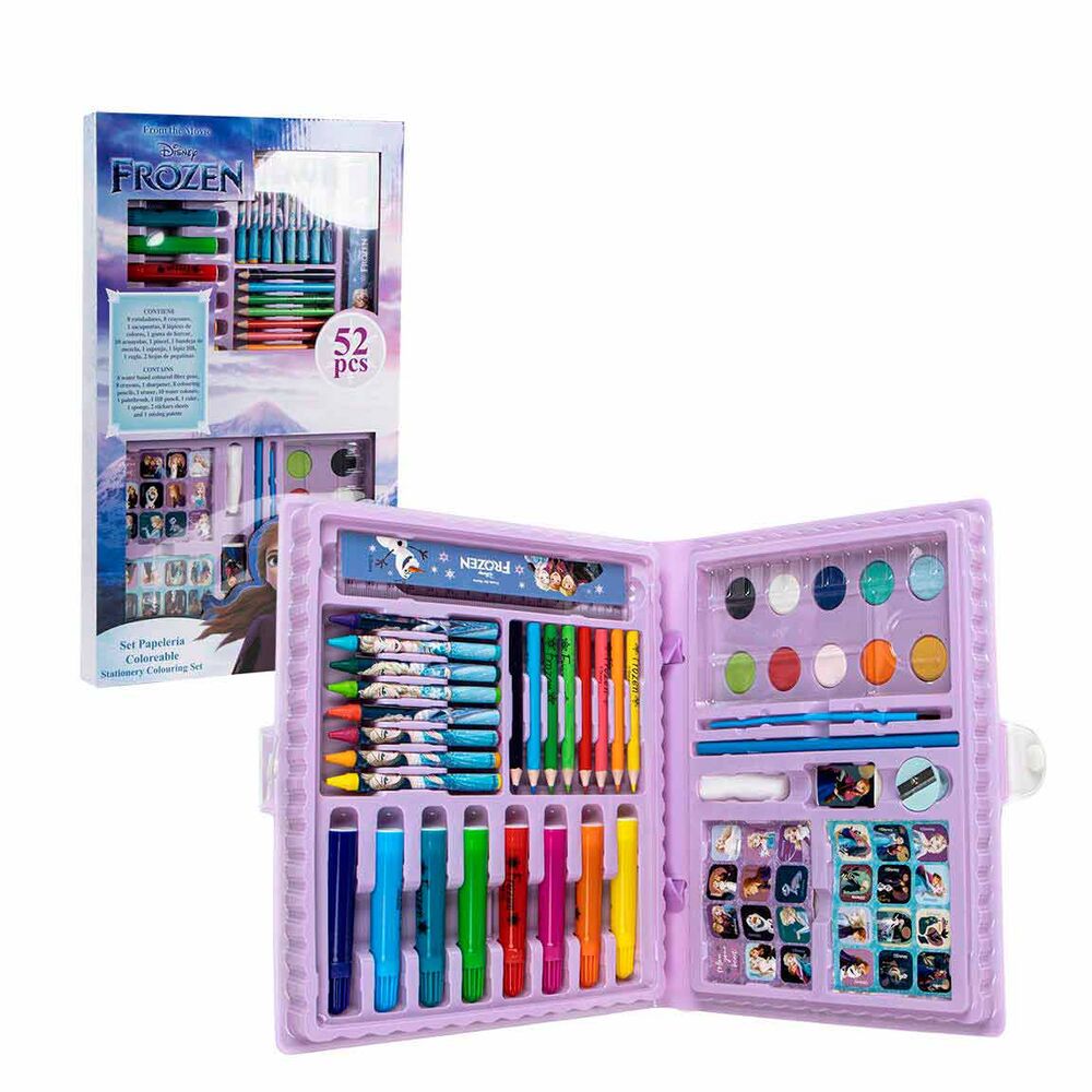 Set papeleria Frozen Disney 52 peças