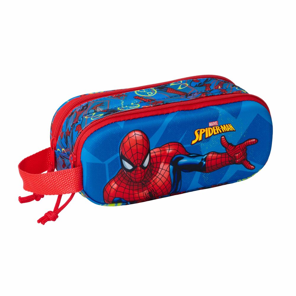 Estojo Duplo 3D Spiderman Marvel