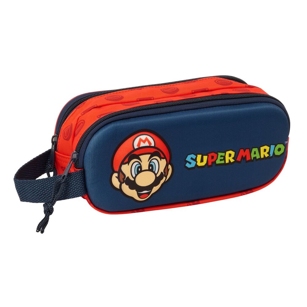 Estojo Duplo 3D Super Mario Bros