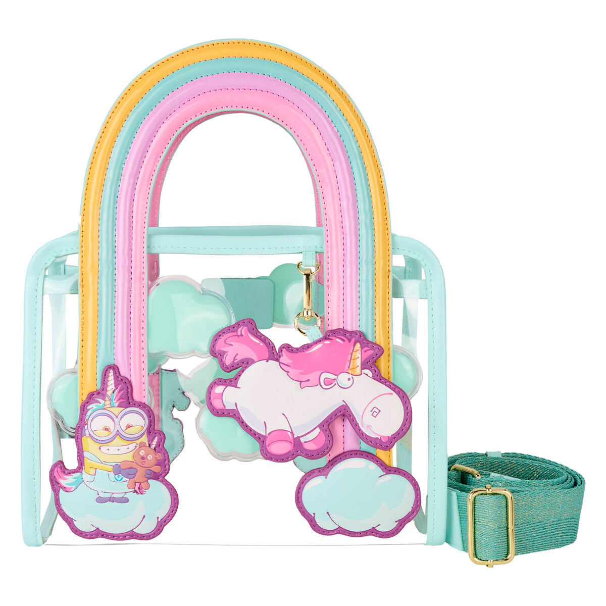 Loungefly Fluffy Unicorn Minions Crossbody Bag
