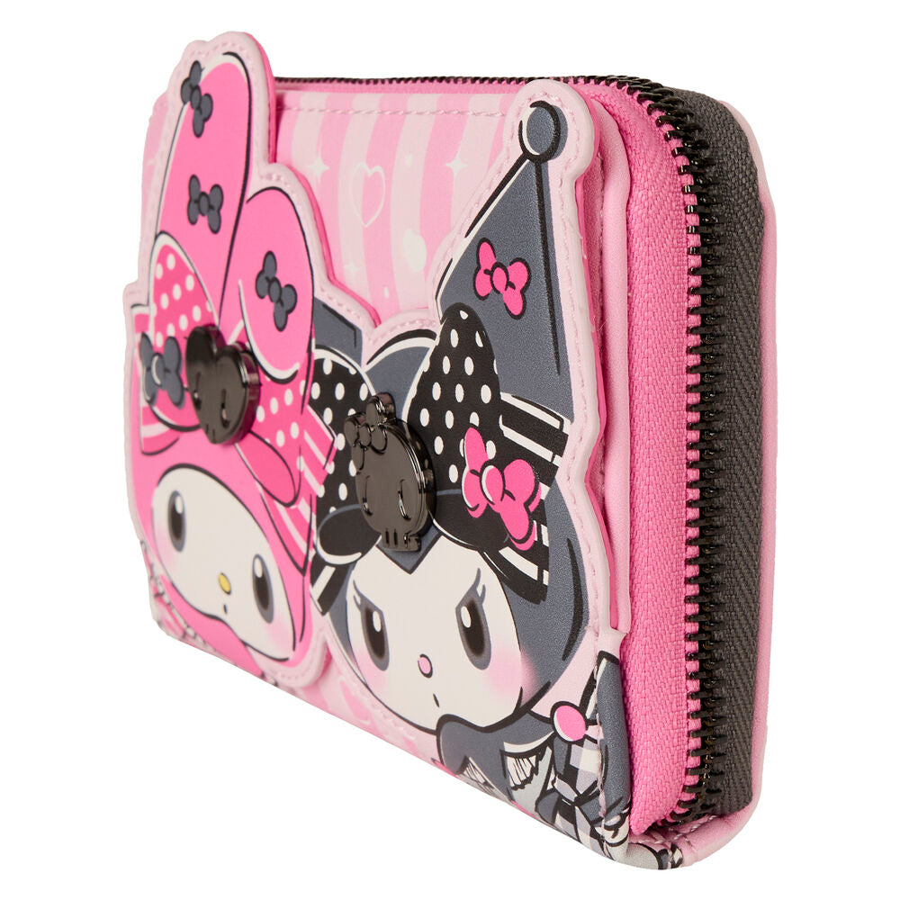 Carteira My Melody and Kuromi Sanrio Loungefly