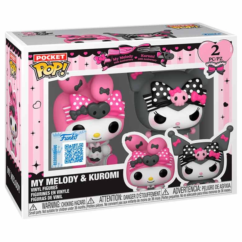 Conjunto 2 figuras Pocket POP My Melody & Kuromi Exclusive