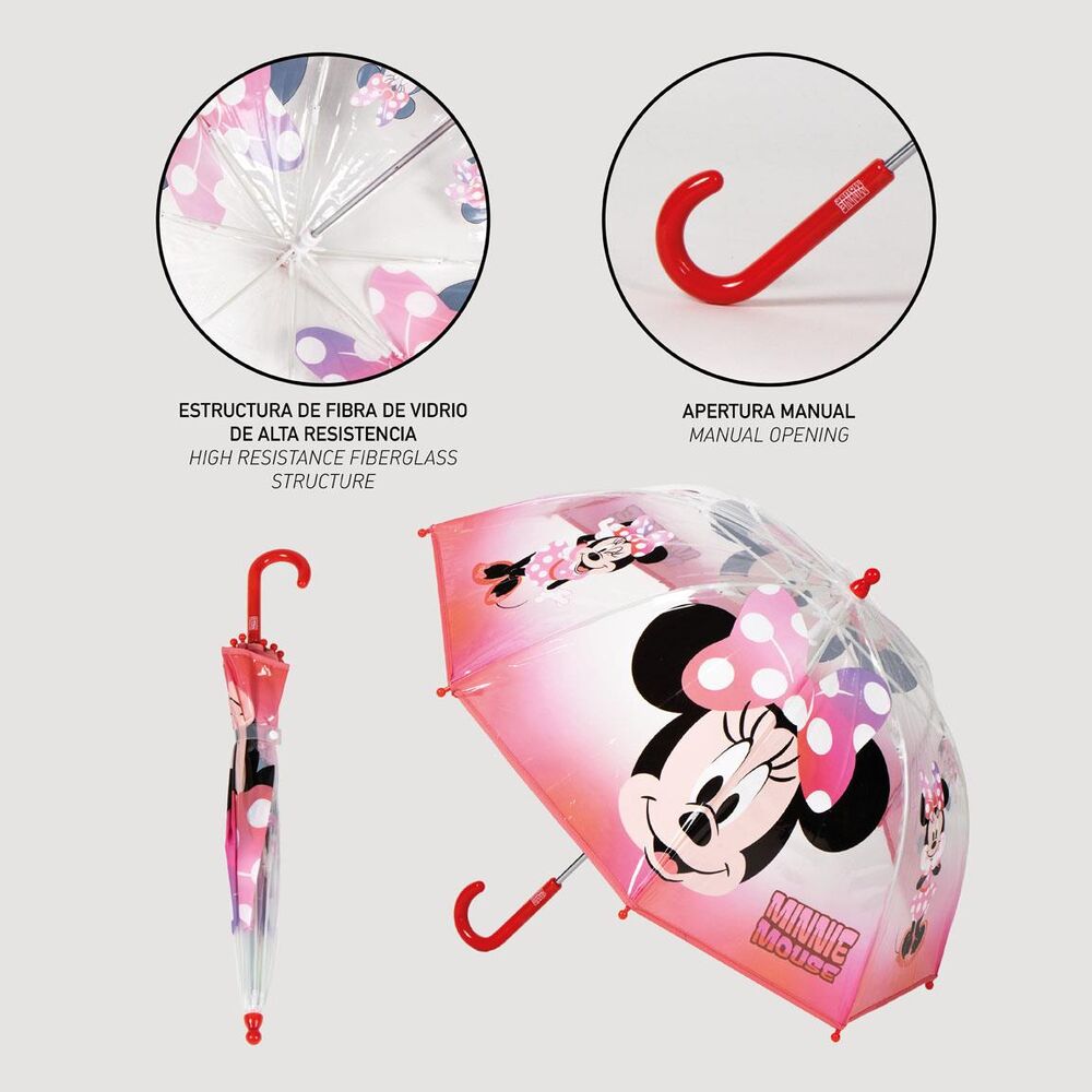 Guarda-chuva manual Minnie Mouse Disney Bubble