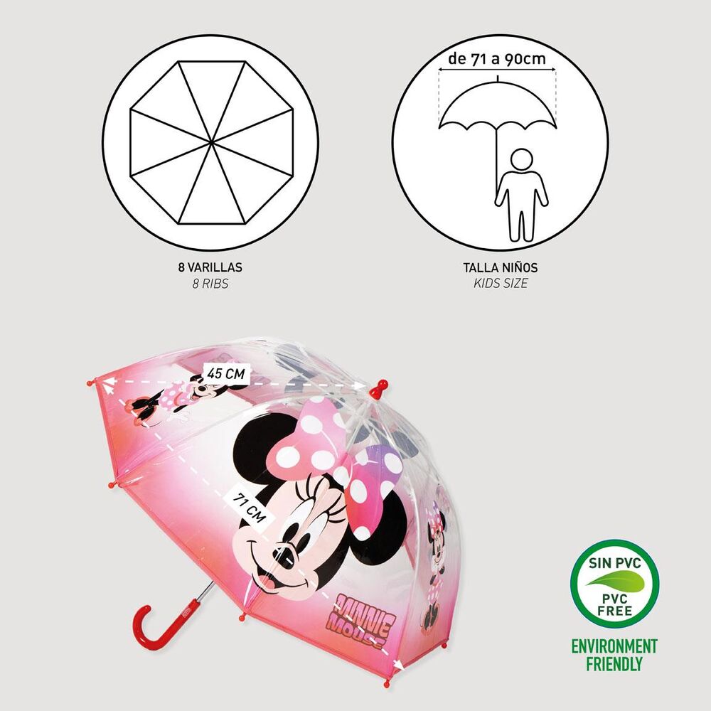 Guarda-chuva manual Minnie Mouse Disney Bubble