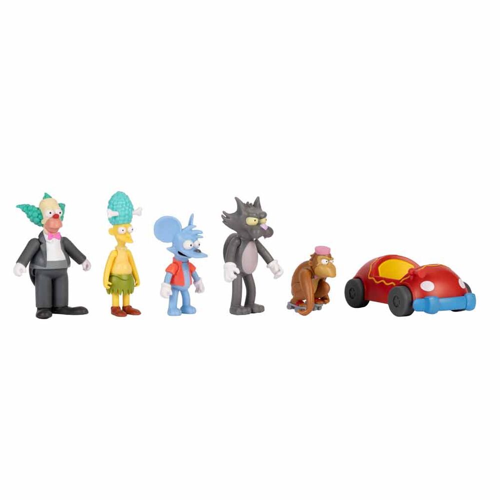 Conjunto com 6 figuras dos Simpsons 7 cm