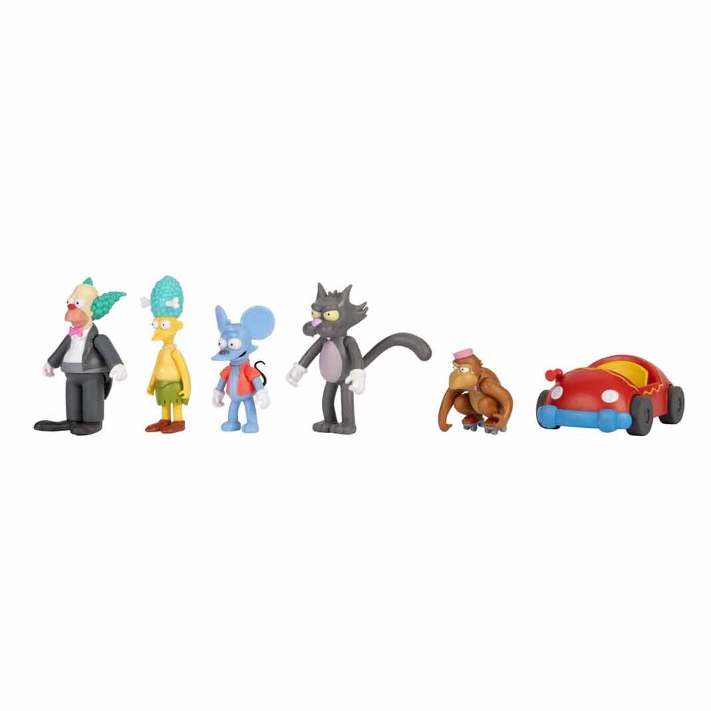 Conjunto com 6 figuras dos Simpsons 7 cm