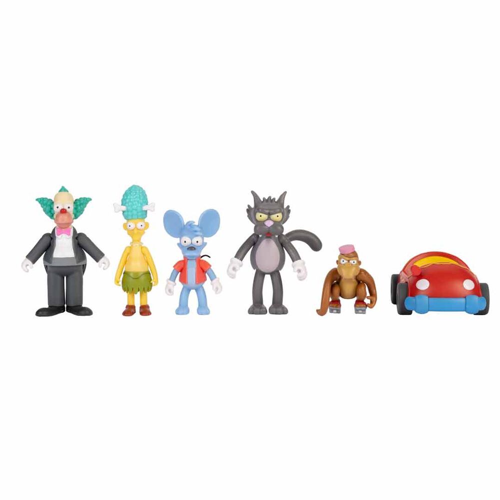 Conjunto com 6 figuras dos Simpsons 7 cm
