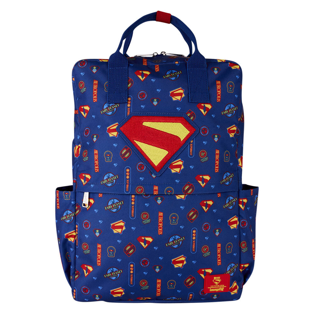 Mochila de nailon Superman Marvel Loungefly 43cm