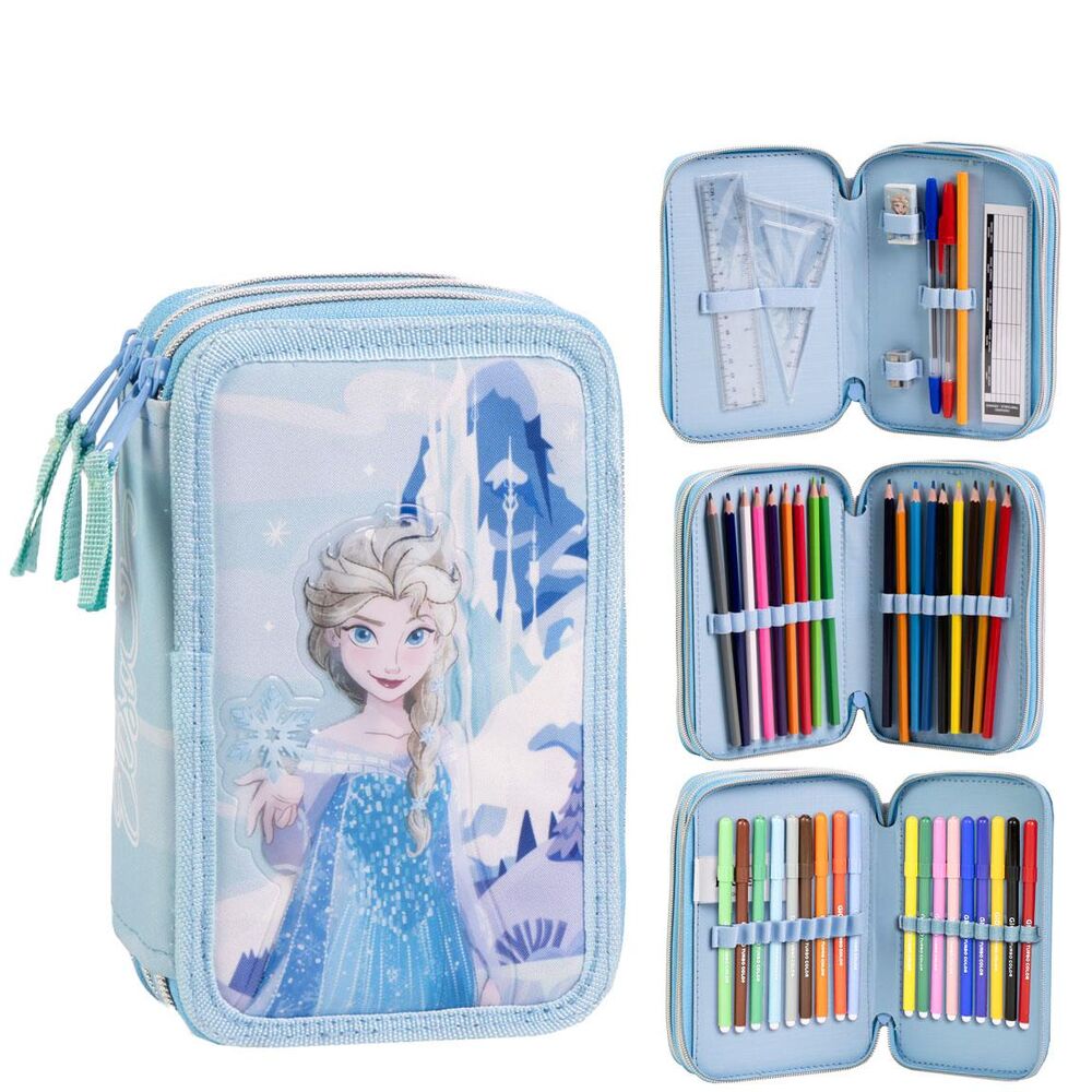 Estojo triplo Frozen Disney