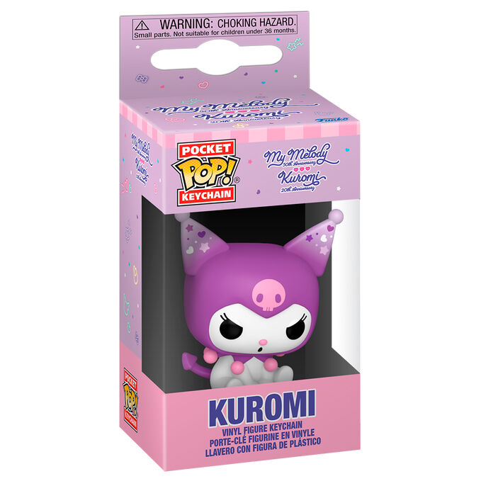 Porta-chaves Pocket POP Hello Kitty 20th Anniversary Kuromi Grumpy