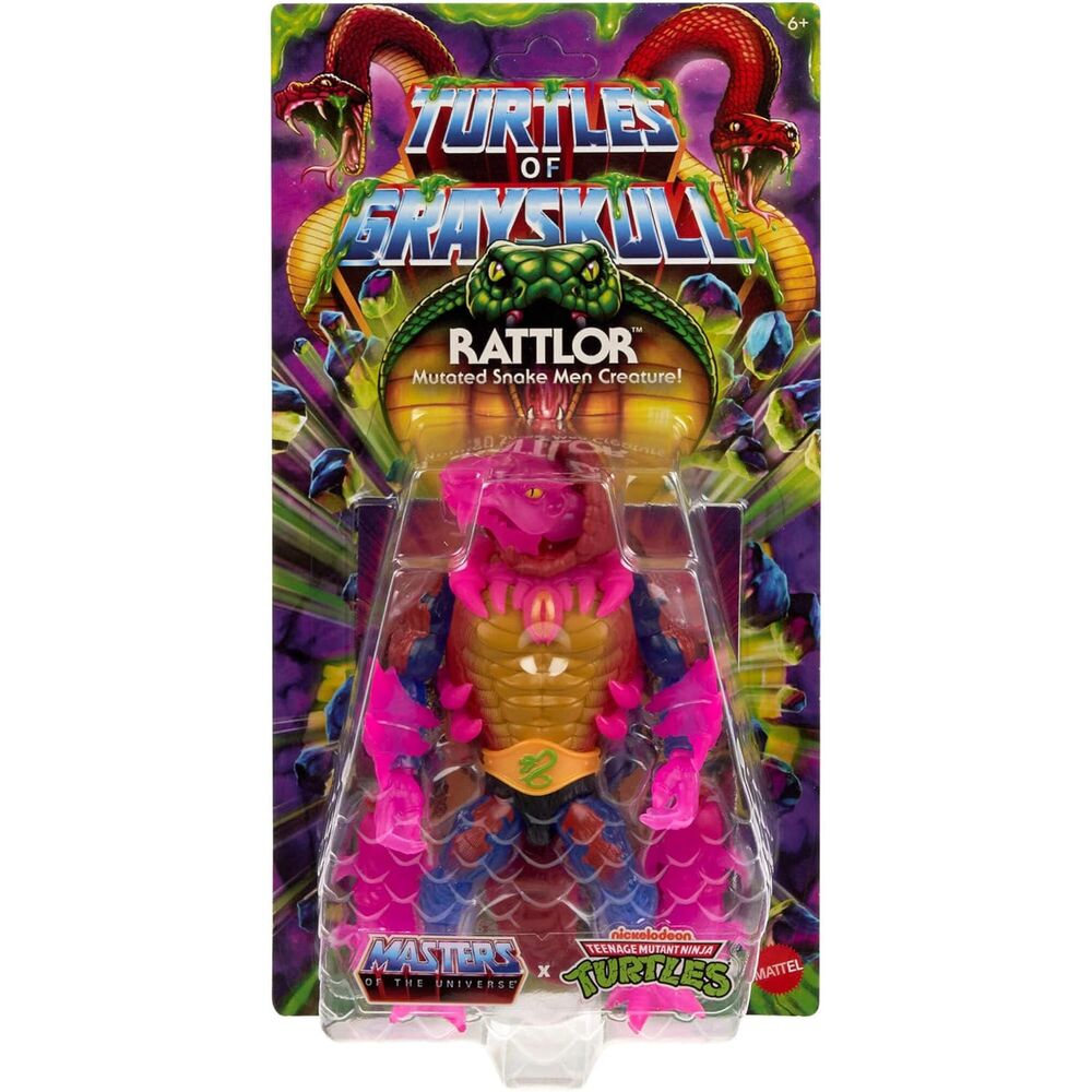 Figura Rattlor Turtles of Grayskull Masters of the Universe 14cm - imagem 3
