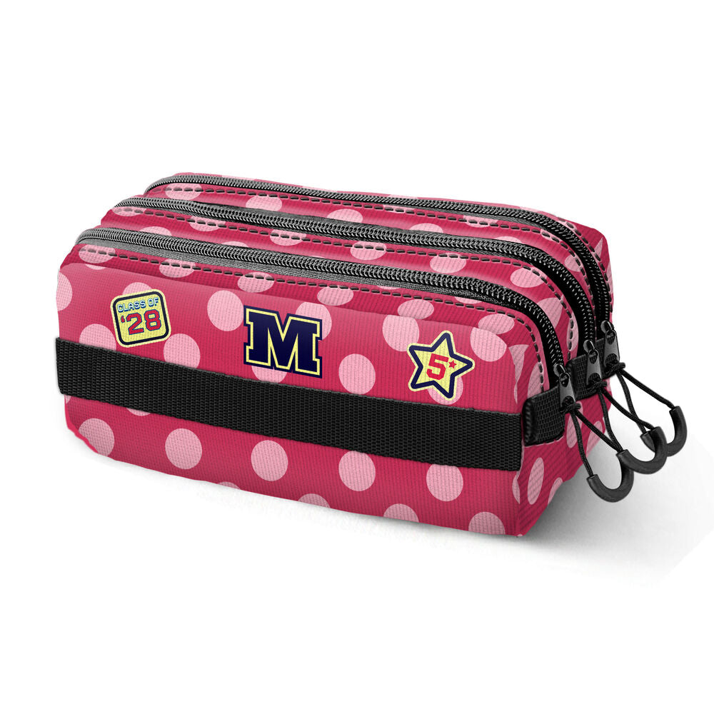 Triple pencil case Class Minnie Disney