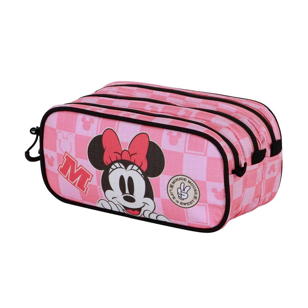Triple pencil case Journey Minnie Disney