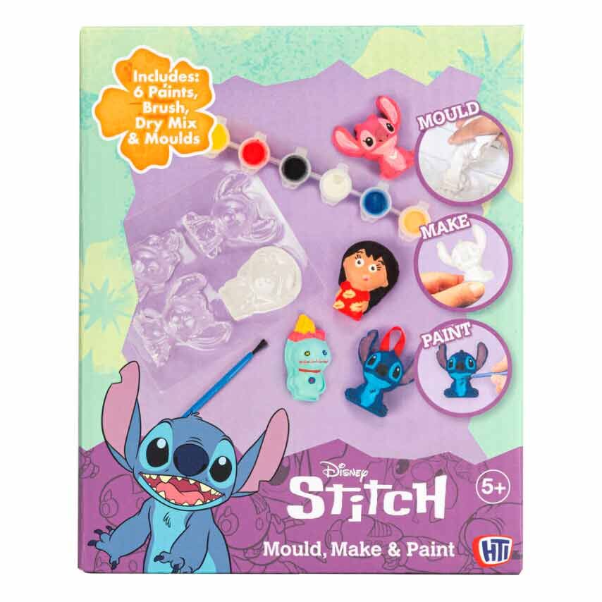 Conjunto de gesso do Stitch da Disney para moldagem e pintura.
