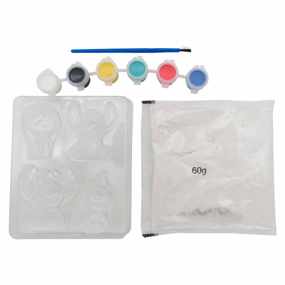 Conjunto de gesso do Stitch da Disney para moldagem e pintura.