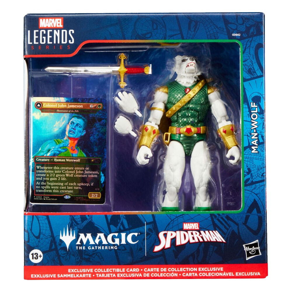 Figura Man-Wolf Magic The Gathering Spider-Man Marvel 15 cm - imagem 1