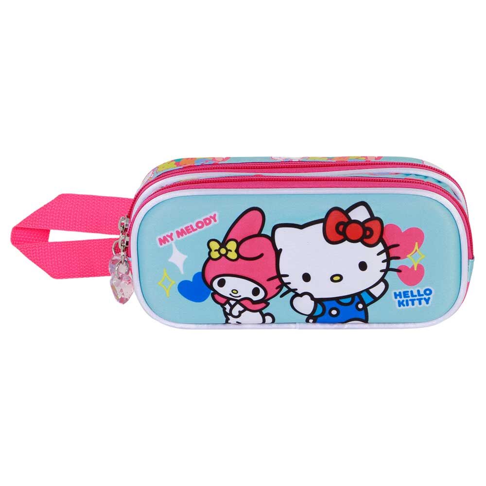 Estojo duplo 3D Friendship Hello Kitty