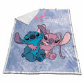 Manta coral sherpa Angel & Stitch Disney 130x170cm