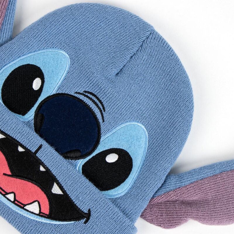 Conjunto de gorro e luvas do Stitch da Disney