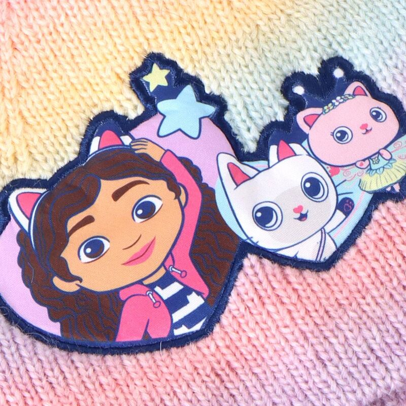 Conjunto de gorro, luvas e cachecol da Gabby Dollhouse