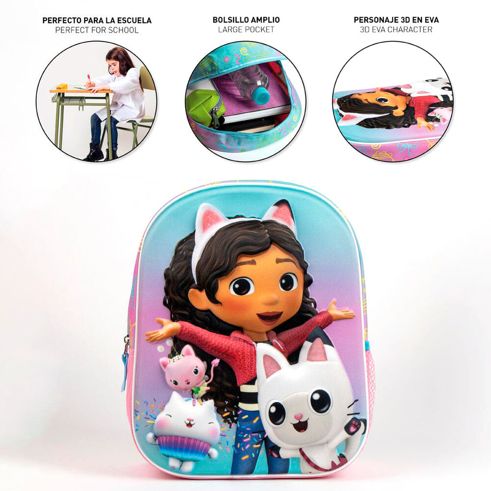 Mochila 3D Gabby’s Dollhouse 31cm