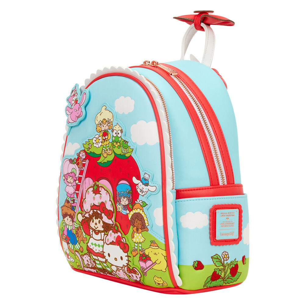 Mochila Shortcake Scented Hello Kitty & & Friends x Strawberry Loungefly 26cm