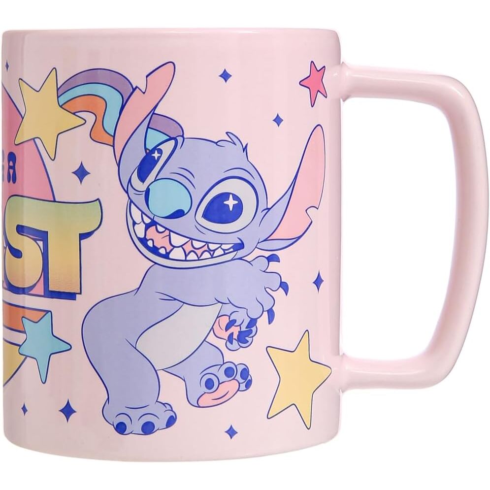 Caneca + capa de peluche Stitch & Angel Disney 440ml