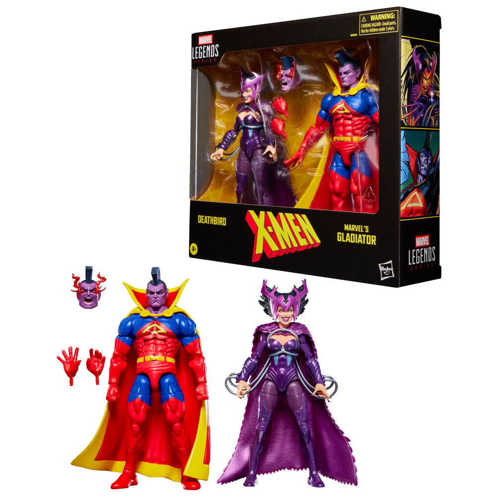 Pack de 2 Figuras Deathbird & Marvel's Gladiator X-Men Marvel Legends Series 15 cm - imagem 1