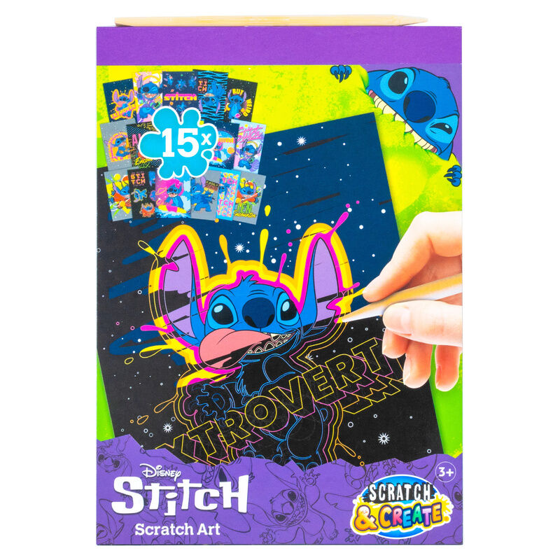 Conjunto de papelaria de raspar Stitch