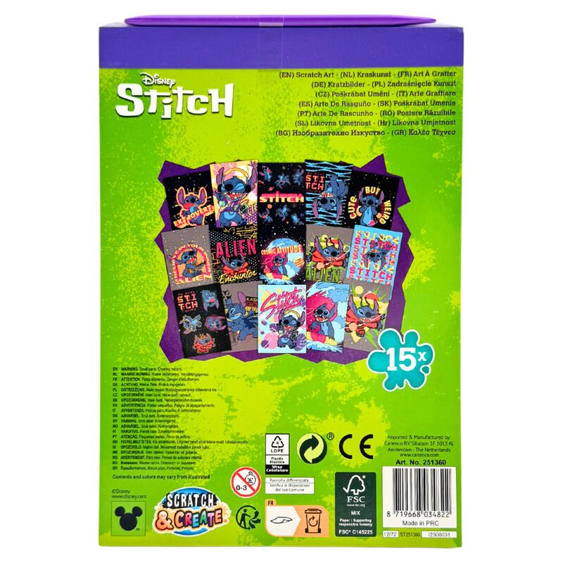 Scratch Art Stationery Set Stitch