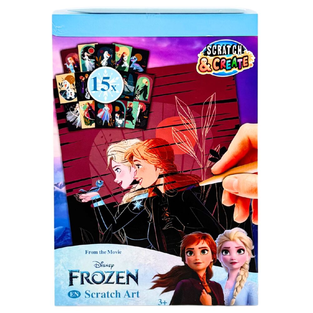 Conjunto de artigos de papelaria para raspar da Frozen
