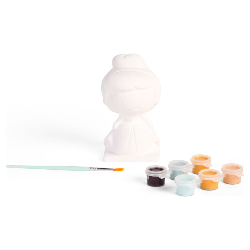 Figura de gesso da Cinderela para pintura