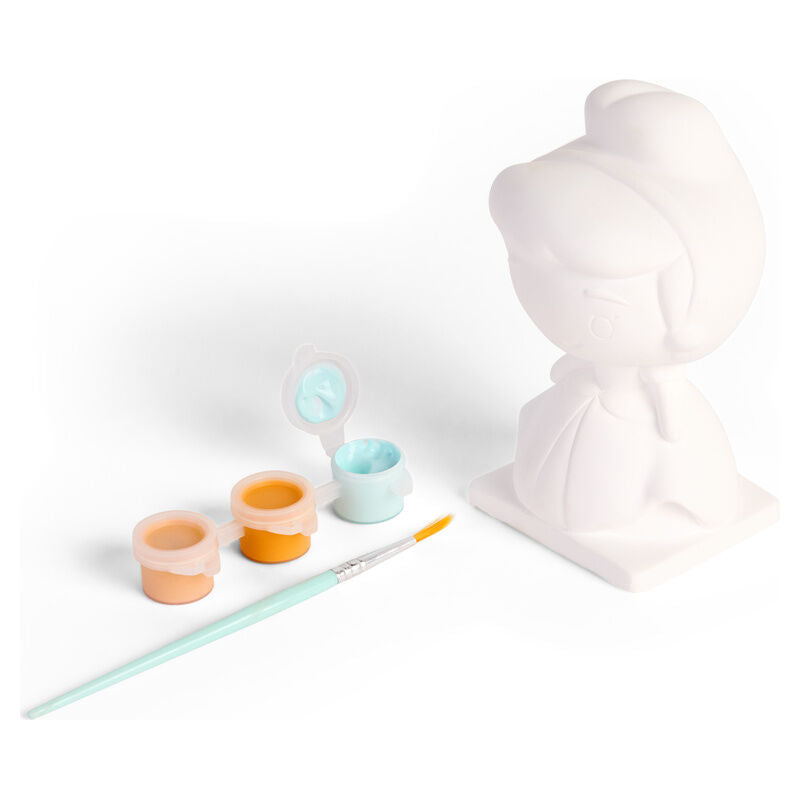 Figura de gesso da Cinderela para pintura