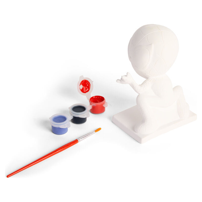 Figura de gesso do Homem-Aranha da Marvel para pintura.