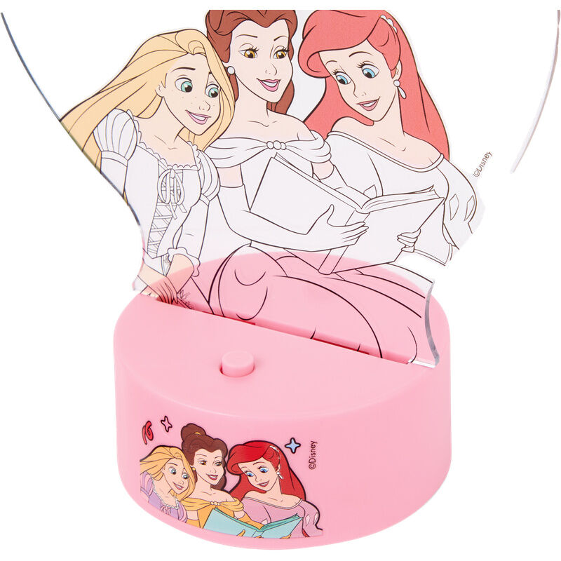 Figura para pintar luz LED Princesas Disney
