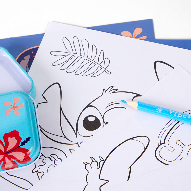 Conjunto de papelaria Stitch Disney