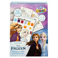 Livro de desenho Frozen Disney + aguarelas e pincel