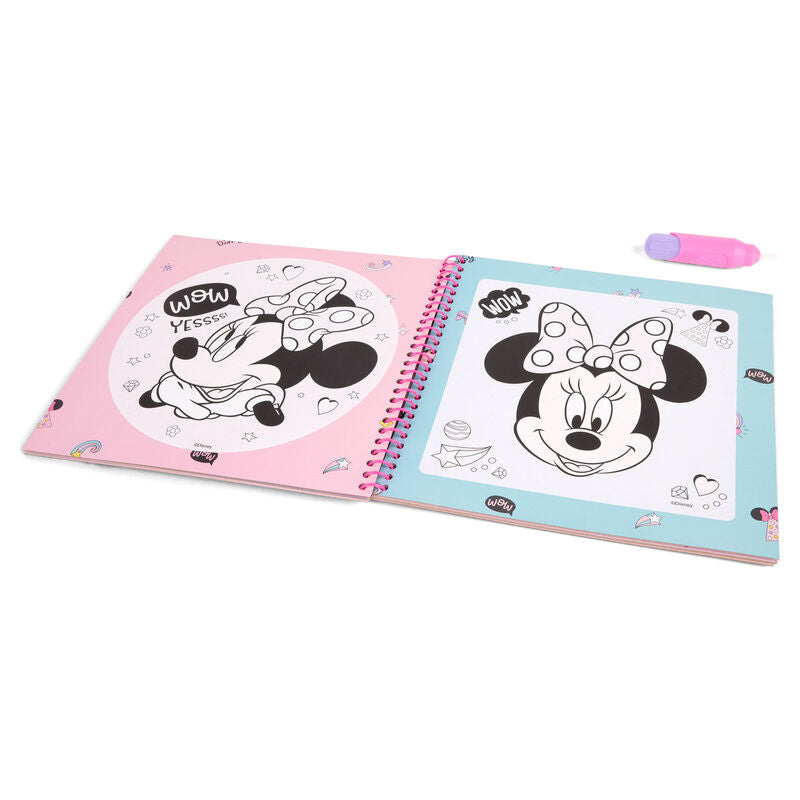 Livro de pintura mágica com água da Minnie Mouse da Disney