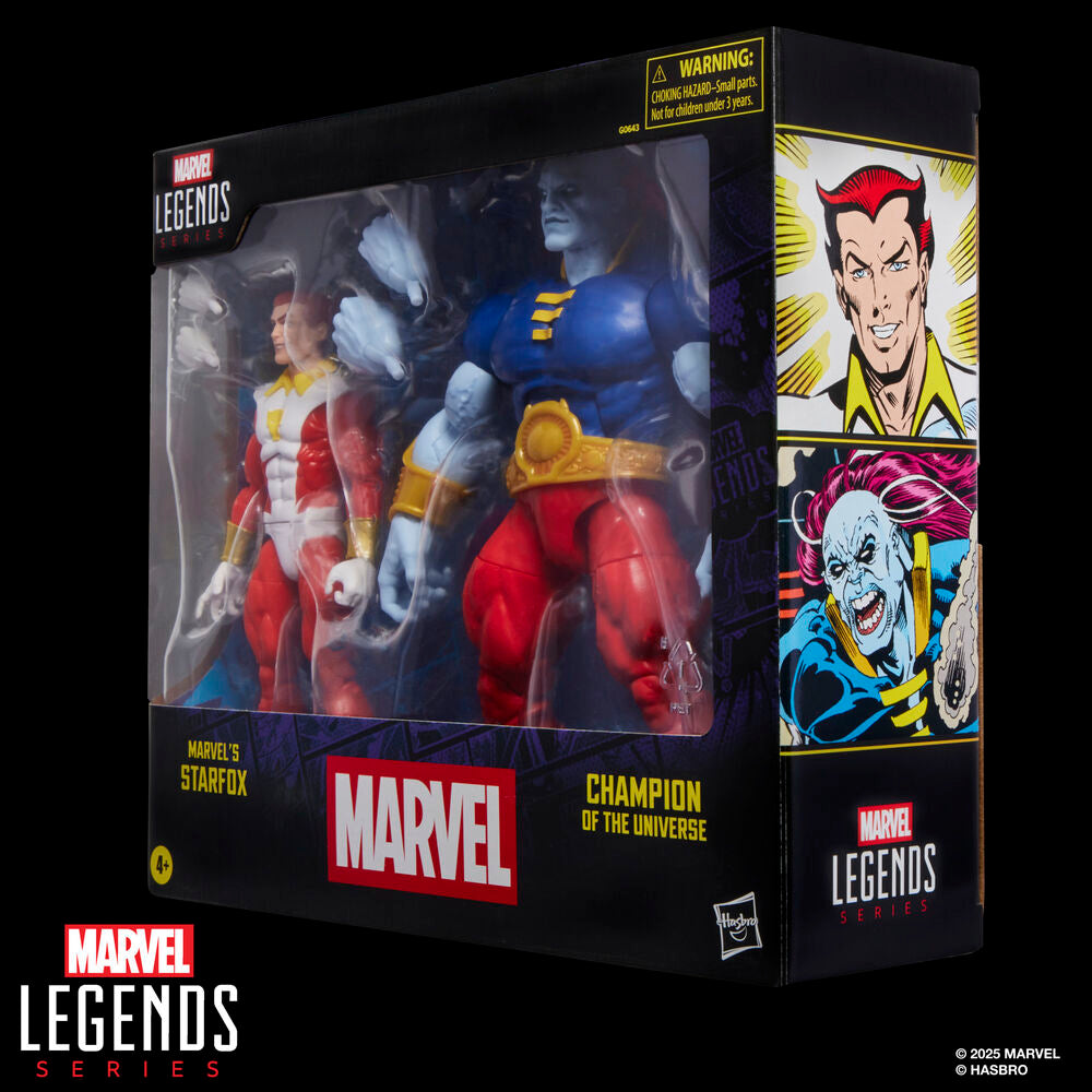 Pack de 2 Figuras Starfox & Champion of the Universe Marvel Legends Series 15 cm