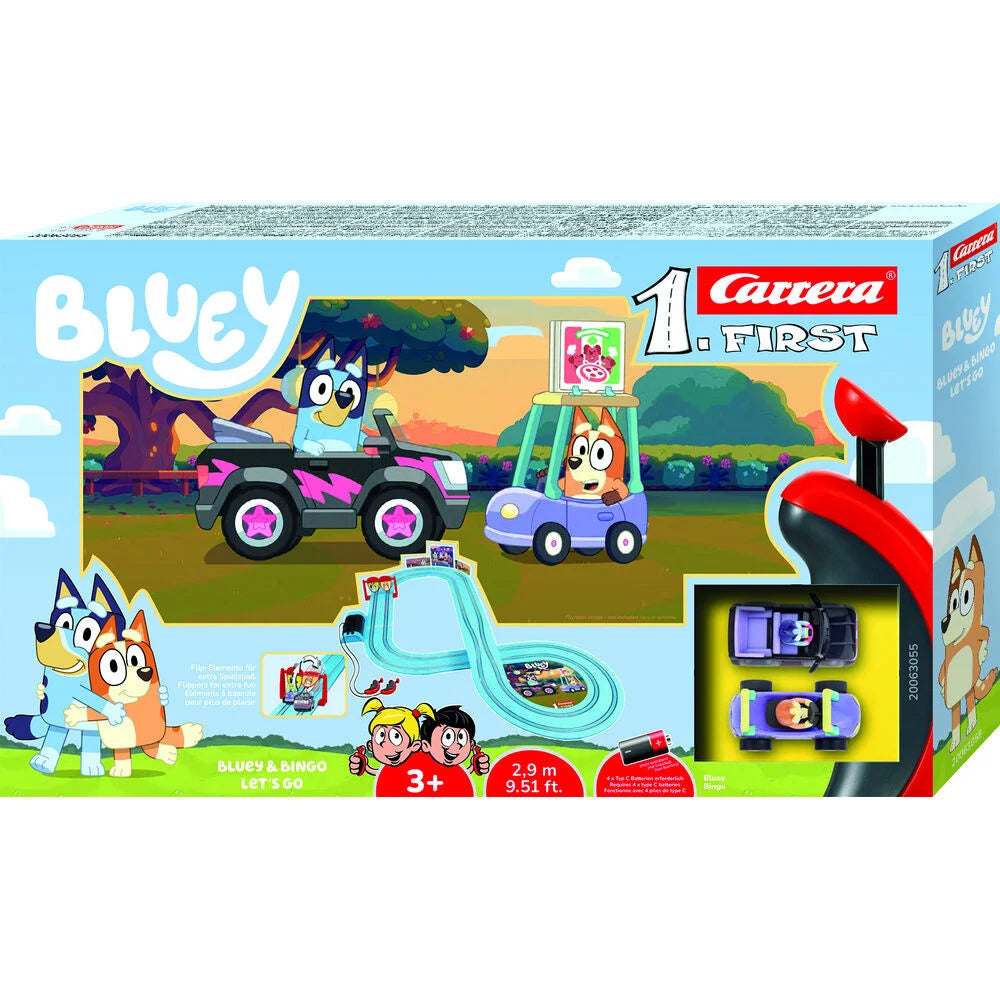 Circuito de corridas Bluey e Bingo Let´s Go Bluey