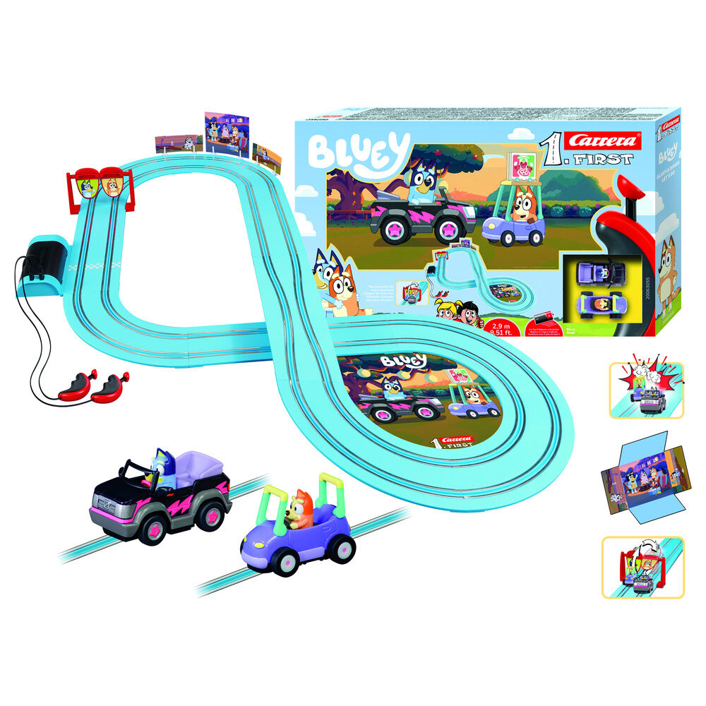 Circuito de corridas Bluey e Bingo Let´s Go Bluey