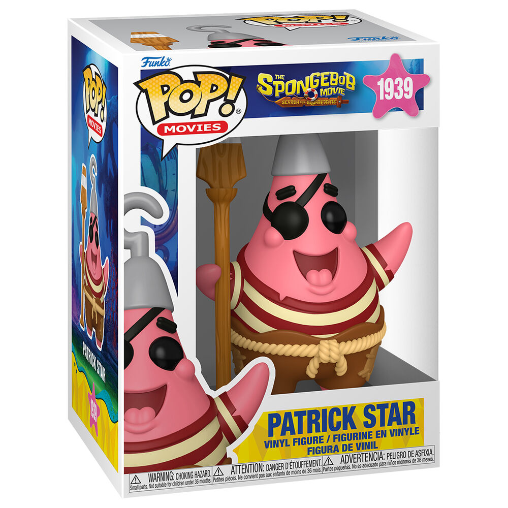 Figura Funko POP do Bob Esponja: Pirata Patrick Star