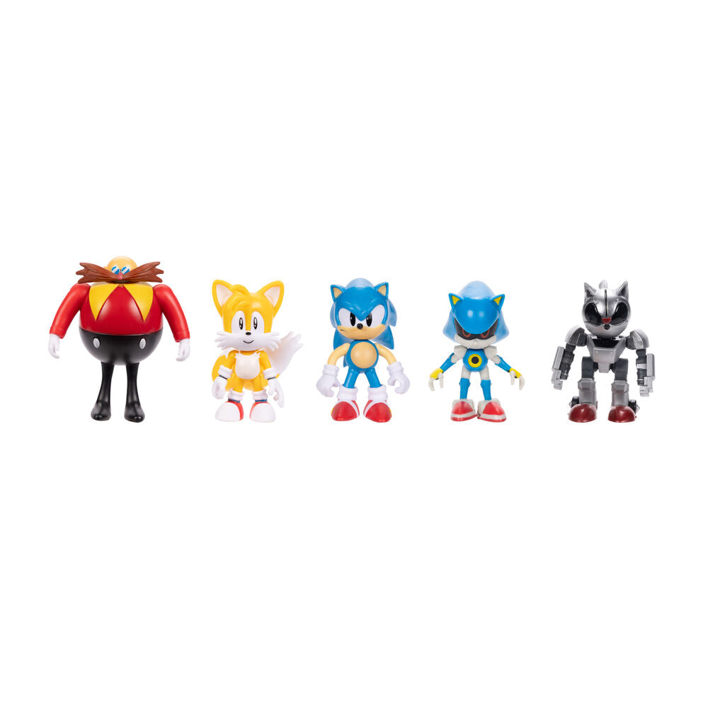 Conjunto 5 figuras Sonic the Hedgehog 6cm