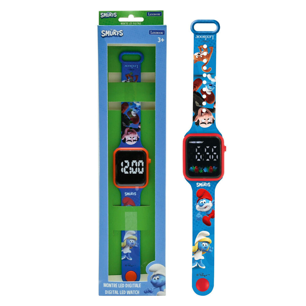 Relojes digitales LED de los Pitufos